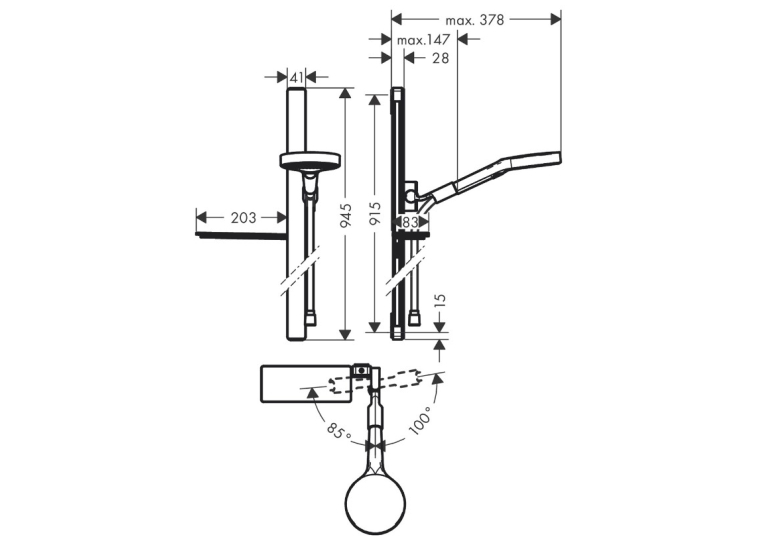 Ручной душ Grohe Power&Soul Cosmopolitan 115, (27671000)