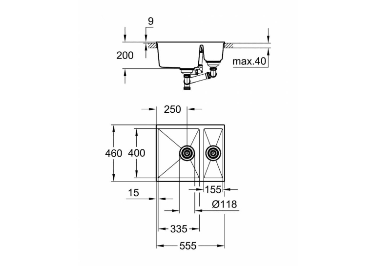 Кухонная мойка Grohe Sink K500 31648AT0 (Товар на витрине)