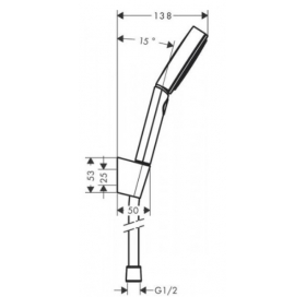 Душевой набор Hansgrohe Pulsify Select с душевым шлангом 125 см 24302670