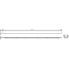 Верхняя часть Hansgrohe "RainDrain Rock" под плитку для канала 1200 мм 56034000