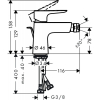 Змішувач для біде Hansgrohe Talis E Brushed Black 71720340