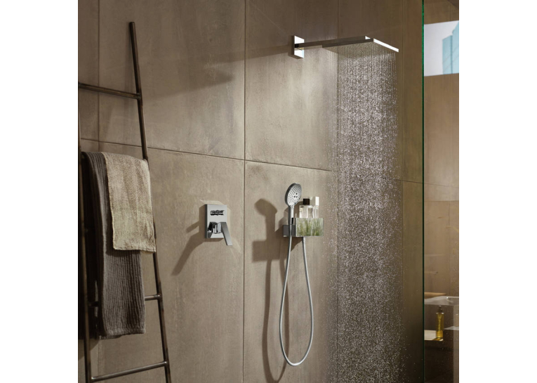 Верхній душ Hansgrohe Raindance E 300 1jet із душовим кронштейном Brushed Black Chrome 26238340