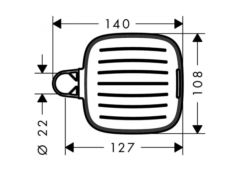 Мильниця Hansgrohe Cassetta E 26519000