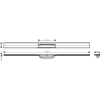 Верхня частина Hansgrohe "RainDrain Flex" для каналу (пристінна) 1200 мм Brushed Bronze 56054140