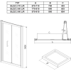  Душові двері Ravak Blix BLDZ2-90 Поліров. алюміній. TRANSPARENT X01H70C00Z1