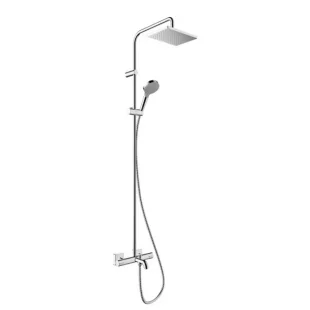 Душевая система с термостатом Hansgrohe Vernis Shape Showerpipe 230 1jet EcoSmart 26098000 хром