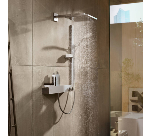 Верхний душ Hansgrohe Raindance E 300 1jet с душевым кронштейном Polished Gold Optic 26238990