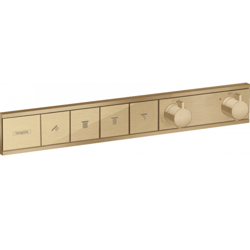 Термостат Hansgrohe RainSelect скрытого монтажа на 4 потребителя Brushed bronze 15382140