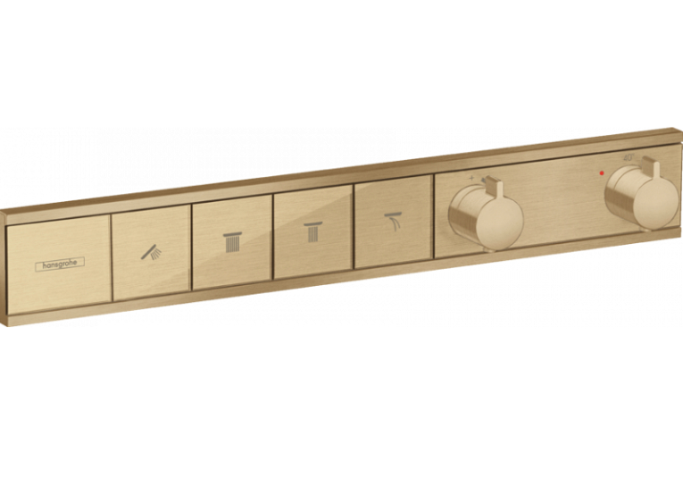 Термостат Hansgrohe RainSelect прихованого монтажу на 4 споживачі Brushed bronze 15382140