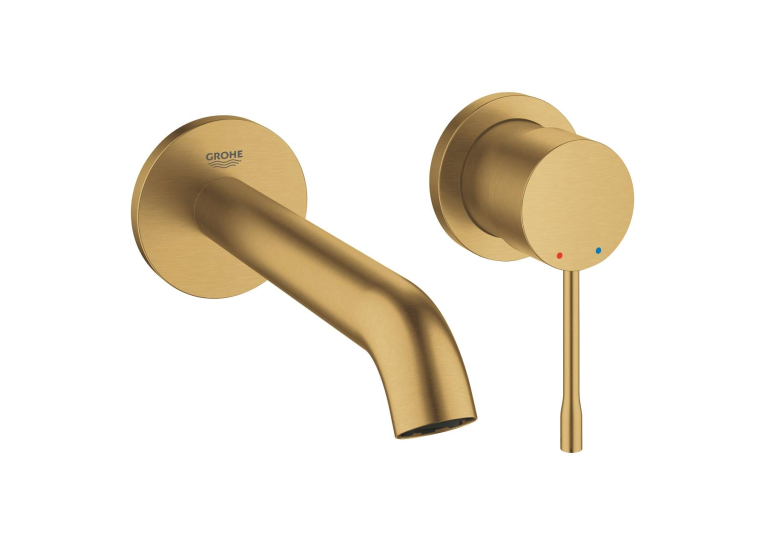 Змішувач для раковини на два отвори GROHE Essence M-Size 19408GN1 Золото матове