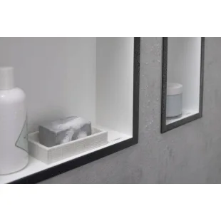 Настенная ниша Hansgrohe XtraStoris Individual с рамкой 30x30x10 см Matt Black 56099670