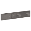 Термостат Hansgrohe RainSelect скрытого монтажа на 2 потребителя Brushed Black 15380340
