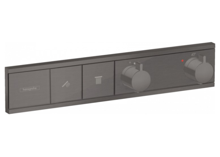 Термостат Hansgrohe RainSelect скрытого монтажа на 2 потребителя Brushed Black 15380340