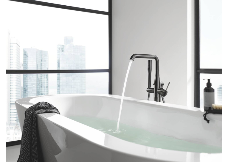 Змішувач для ванни з ручним душем Grohe Essence 23491AL1 Графіт матовий