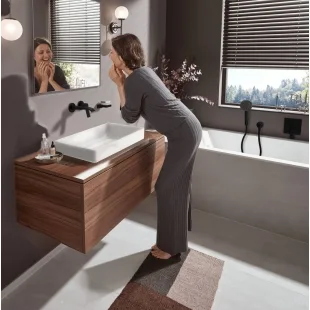 Смеситель Hansgrohe Vivenis для раковины скрытого монтажа, черный матовый 75050670