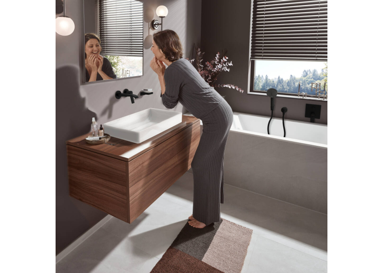 Змішувач Hansgrohe Vivenis для раковини прихованого монтажу, чорний 75050670
