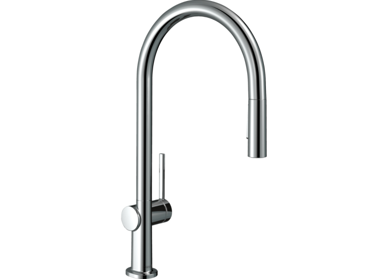 Змішувач Hansgrohe Talis M54 для кухонного миття з висувним душем, хром 72800000
