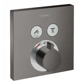Термостат для душа Hansgrohe ShowerSelect Brushed Black 15763340