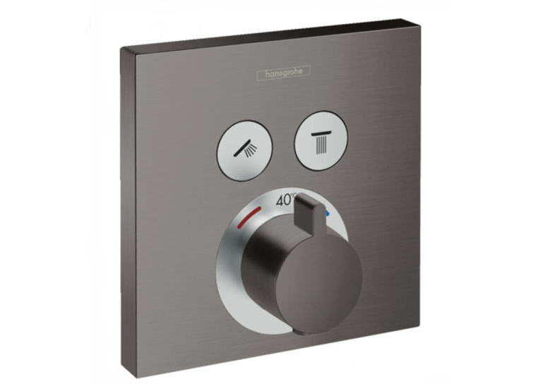 Термостат для душа Hansgrohe ShowerSelect Brushed Black 15763340