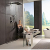 Термостат для душа Hansgrohe ShowerSelect Glass Highfow Black 15735600
