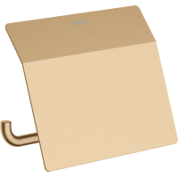 Держатель туалетной бумаги Hansgrohe AddStoris 41753140 с крышкой, бронза матовый