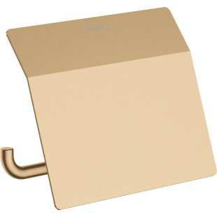 Держатель туалетной бумаги Hansgrohe AddStoris 41753140 с крышкой, бронза матовый