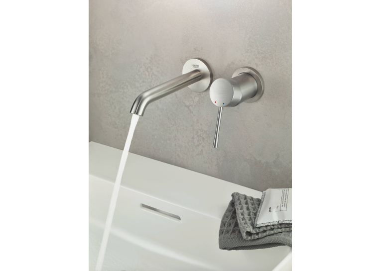 Змішувач для раковини на два отвори Grohe Essence M-Size 19408DC1 Сталь