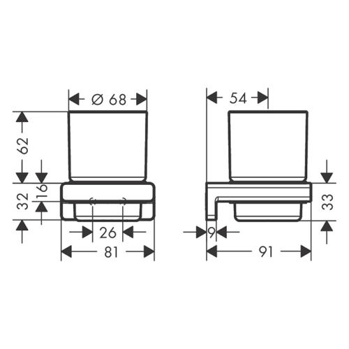 Склянка для зубних щіток Hansgrohe AddStoris 41749700 білий матовий (Пошкоджене пакування)