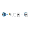 Смеситель скрытого монтажа Ravak Classic без переключателя для R-box X070089