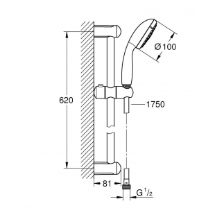 Душевой гарнитур Grohe Tempesta 27794000