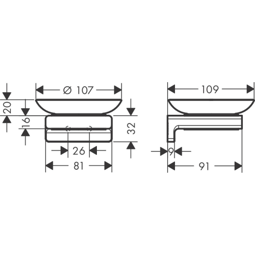 Мильниця Hansgrohe AddStoris 41746990, золото (Пошкоджене пакування)