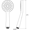  Лійка ручного душу Ravak Flat S 960.00 X07P343