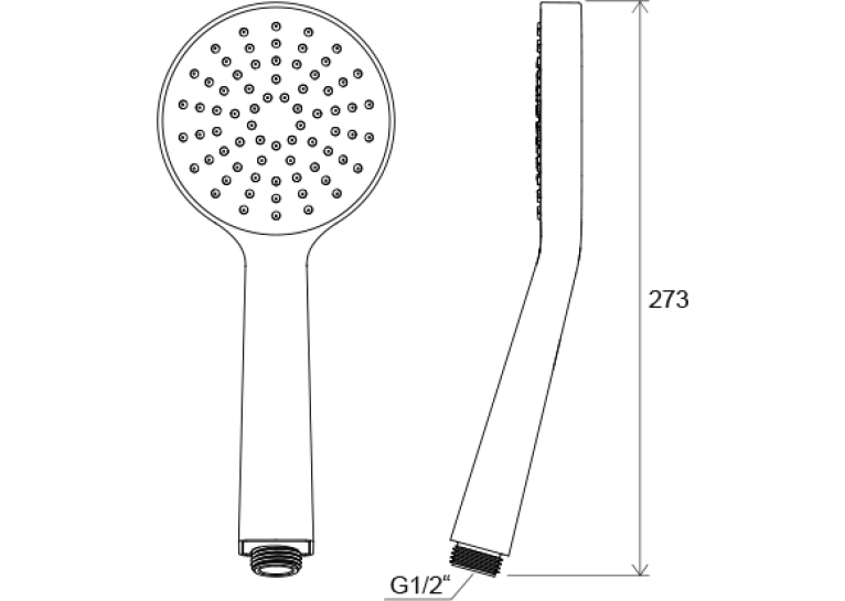 Лейка ручного душа Ravak Flat S 960.00 X07P343