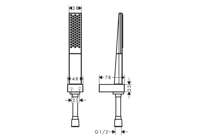 Душовий набір Hansgrohe Rainfinity 100 1jet із душовим шлангом 125 см 26857000