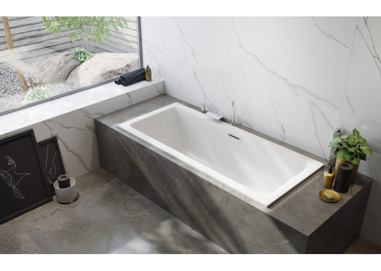  Ванна акрилова RADAWAY TIANA 180x80 (WA1-52-180x080) + ніжки (NWA-62)