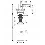 Дозатор кухонный Hansgrohe A71 для моющего средства 500 ml хром 40468000