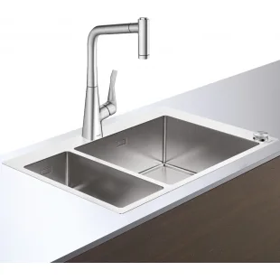 Кухонний комплект мийка із змішувачем Hansgrohe C71-F655-04 43210800