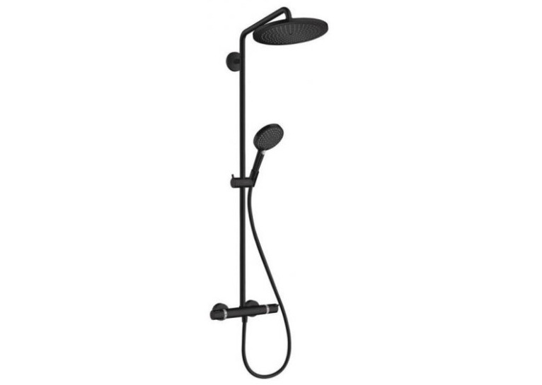 Душова система з термостатом Hansgrohe Croma Select S Showerpipe 280 чорний матовий 26890670