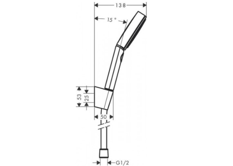 Душовий набір Hansgrohe Pulsify Select із душовим шлангом 160 см 24303670