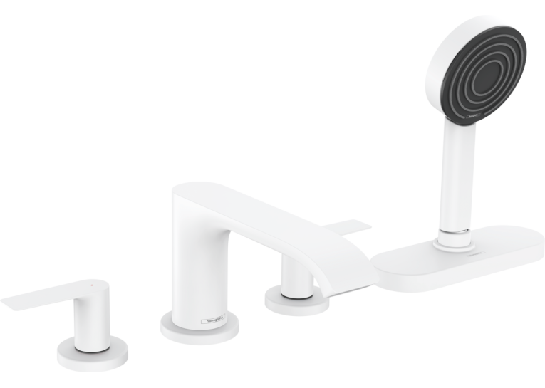 Змішувач Hansgrohe Vivenis на борт ванни, білий матовий 75444700
