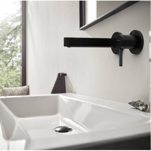 Смеситель Hansgrohe Finoris для раковины, черный матовый 76051670