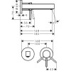 Змішувач Hansgrohe Finoris для раковини, чорний 76051670