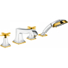 Змішувач на борт ванни Hansgrohe Metropol Classic Chrome/Gold Optic 31449090