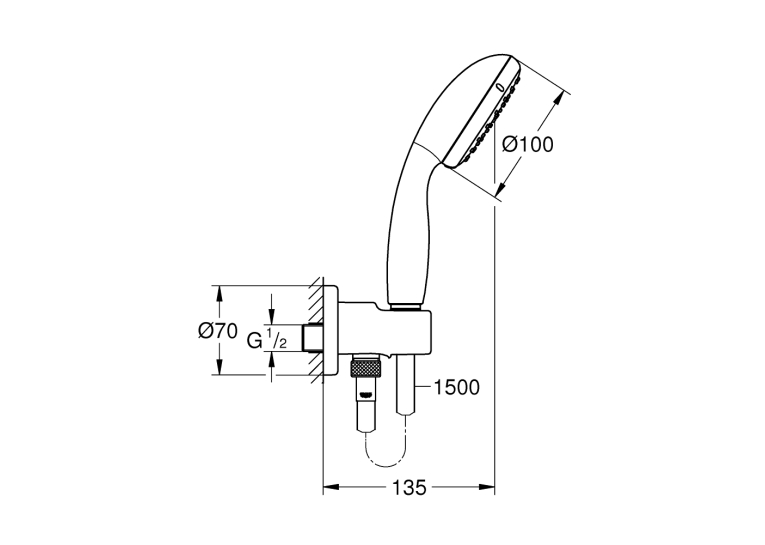 Комплект прихованого монтажу Grohe Grohtherm 3472900A