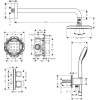 Душовий комплект Hansgrohe Croma E 280 1jet Ecostat E 7в1 27953000 хром