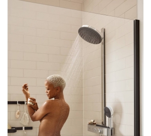 Верхний душ Hansgrohe Pulsify 260 1jet EcoSmart 24141670 черный матовый