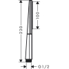 Ручной душ Hansgrohe Rainfinity 26866340 черный матовый