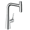 Змішувач для кухні Hansgrohe Metris Select 240 2jet з висувним зливом 73822000