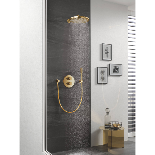 Верхний душ с душевым кронштейном GROHE Rainshower Cosmopolitan 310 26066GL0 Золото