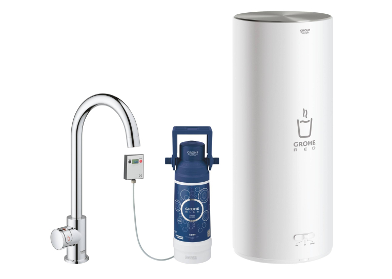 Змішувач та бойлер для кухні Grohe Red Mono L-size 30080001